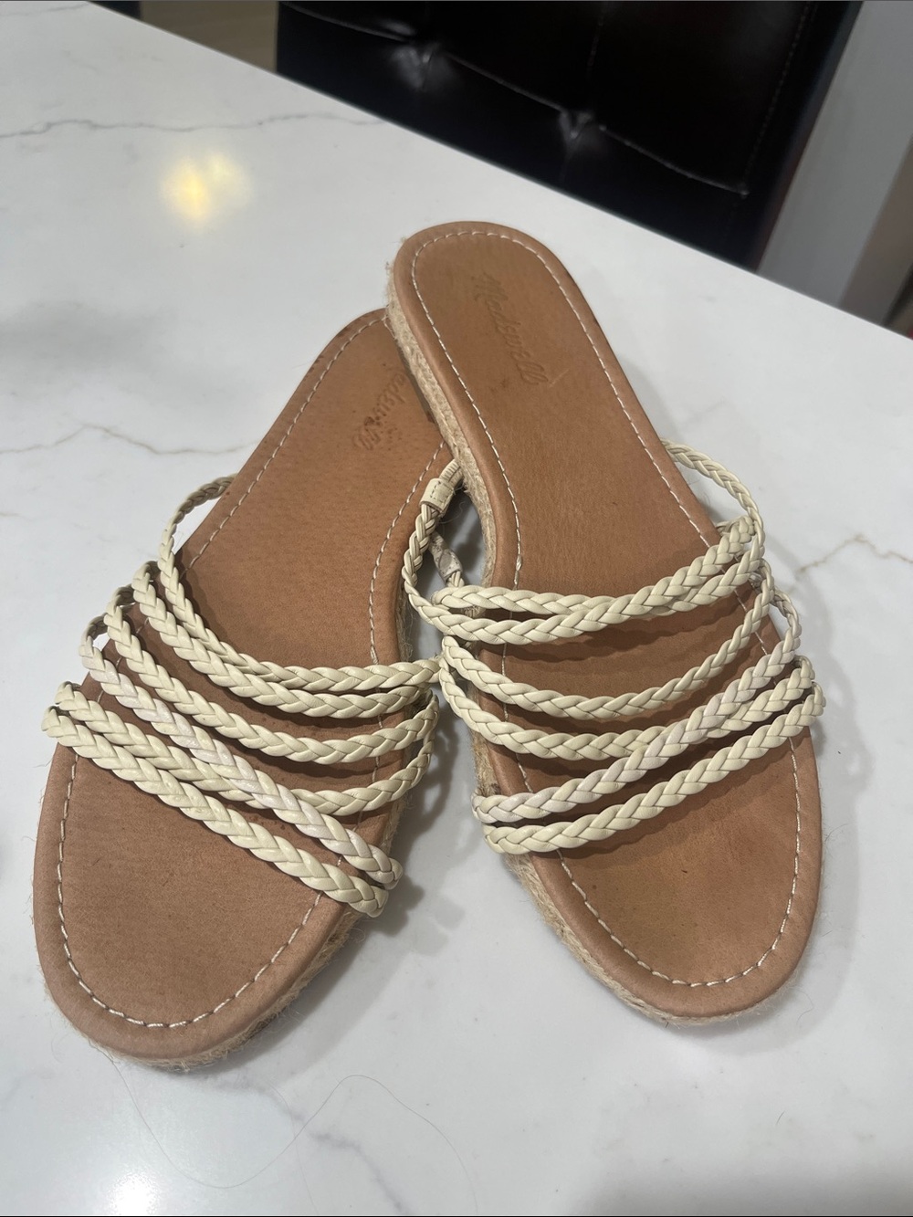 Madewell Cream The Kathryn Espadrille Sandals